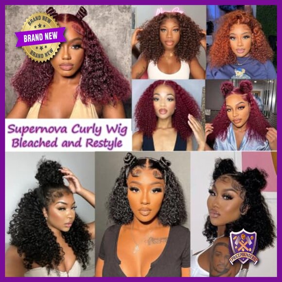 13x6 HD Lace Front Wig 22 Inch 180 Density Human Hair Kinky Curly Pre Plucked main image 7